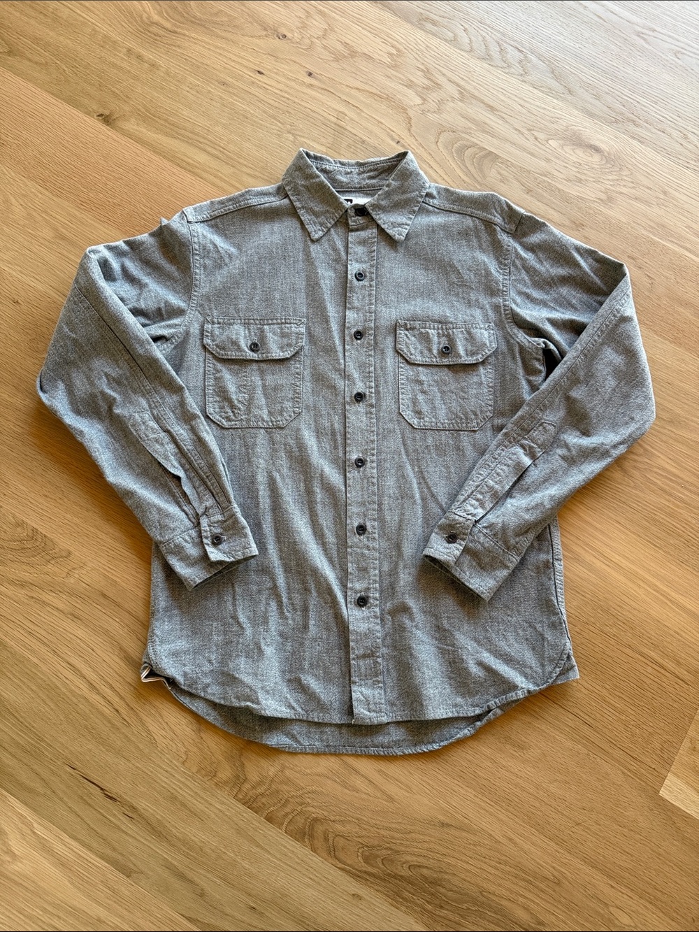 Tellason Clampdown in Grey 100% Cotton Selvage